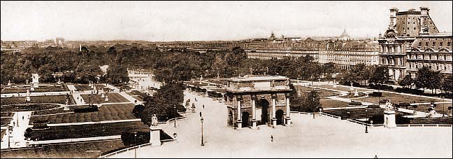 Paris_Le Jardin des Tuileries et l'Arc de Triumphe