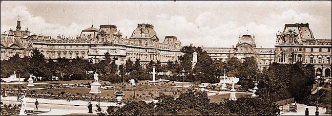 Paris_Le Jardin des Tuileries et le Louvre